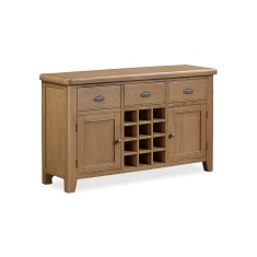 Juniper Wide Sideboard - Smoked Oak