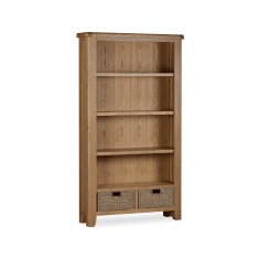 Juniper Large Bookcase - Smoked Oak