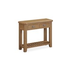 Juniper Console Table - Smoked Oak