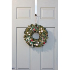 Smart Garden Green & Gold Bauble Pinecone Wreath - 36cm