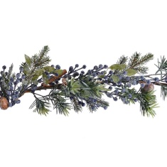 Kaemingk Blue Berry Garland Frosted - 180cm