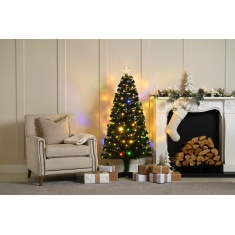 Festive Shimmer Fibre Optic Christmas Tree - 90cm