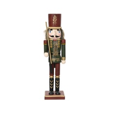 Kaemingk Nutcracker Pinewood Red - 25cm Kaemingk Nutcracker Pinewood Red - 25cm