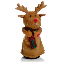 Premier Battery Operated Dancing Reindeer With Music - 35cm Premier Battery Operated Dancing Reindeer With Music - 35cm