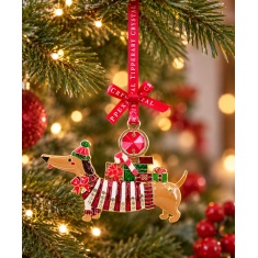 Dog Gem Christmas Tree Decoration