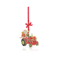Sparkle Santa Tractor Christmas Tree Decoration Sparkle Santa Tractor Christmas Tree Decoration