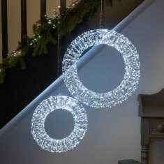 Smart Garden Galaxy Wreath 50cm - Cool White
