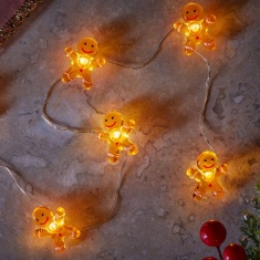 Three Kings Gingerbread String Lights - Set of 20