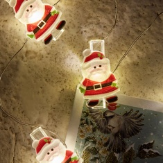 Three Kings Santa String Lights - Set of 20