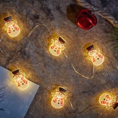 Smart Garden Set of 20 Snowman String Lights Smart Garden Set of 20 Snowman String Lights