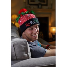 Smart Garden Flash! Luxury Beanie - Ho Ho Ho Hat