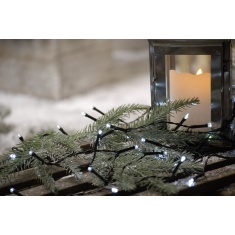 Festive 400 Battery Timer String Lights -White Festive 400 Battery Timer String Lights -White