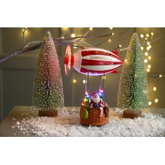 Festive Hot Air Balloon With Message 20cm - Multicolour Festive Hot Air Balloon With Message 20cm - Multicolour