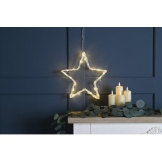 Festive Lit Acrylic Star 31cm - Warm White Festive Lit Acrylic Star 31cm - Warm White