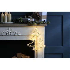 Festive Lit Acrylic Tree 34cm - Warm White Festive Lit Acrylic Tree 34cm - Warm White