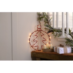 Festive Twinkling Tree 49cm - Red Festive Twinkling Tree 49cm - Red