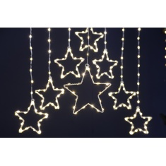 Festive Star Curtain Light 120cm - Warm White Festive Star Curtain Light 120cm - Warm White