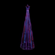 Premier FlexiBright Pyramid Tree Rainbow 2.1m - Multicolour