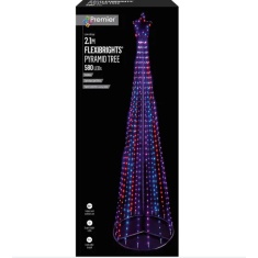 Premier FlexiBright Pyramid Tree Rainbow 2.1m - Multicolour
