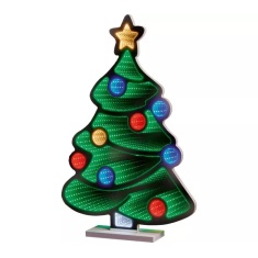 Premier Standing Christmas Tree Infinity Mirror - 60cm