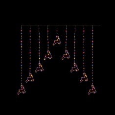 Premier FlexiBright Reindeer Curtain Rainbow 1.2m - Multicolour Premier FlexiBright Reindeer Curtain Rainbow 1.2m - Multicolour