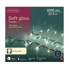 Lumineo 1000 LED Soft Glow Compact Lights 2.25m - Warm White Lumineo 1000 LED Soft Glow Compact Lights 2.25m - Warm White