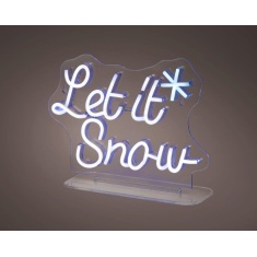 Lumineo LED Neon USB Let It Snow Light 23cm Lumineo LED Neon USB Let It Snow Light 23cm