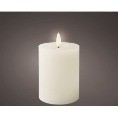 Lumineo LED Wick Candle - White