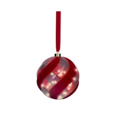 Lumineo Micro LED Glass Ball Light 20cm - Red