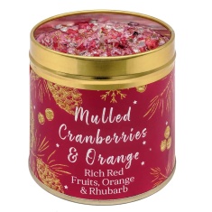 Best Kept Secrets Mulled Cranberries & Orange Scented Candle Tin - 240g Best Kept Secrets Mulled Cranberries & Orange Scented Candle Tin - 240g