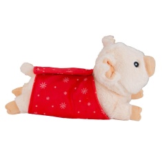 Ancol Christmas Paloma Pig In Blanket Dog Toy Ancol Christmas Paloma Pig In Blanket Dog Toy