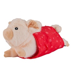 Ancol Christmas Paloma Pig In Blanket Dog Toy Ancol Christmas Paloma Pig In Blanket Dog Toy