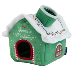 Ancol Christmas Santa's Workshop With Elves Small Dog/Cat Bed Ancol Christmas Santa's Workshop With Elves Small Dog/Cat Bed