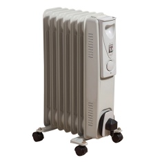 Daewoo HEA1130GE 1500W Oil Filled Portable Radiator - White