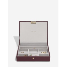 Stackers Classic Jewellery Box Lid - Burgundy Stackers Classic Jewellery Box Lid - Burgundy