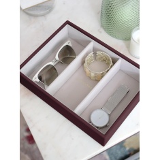 Stackers Classic 3 Section Deep Layer - Burgundy