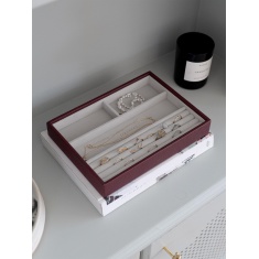 Stackers Classic Ring & Bracelet Layer - Burgundy