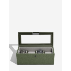 Stackers Watch Box 4 Piece - Green Canvas