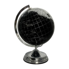Gleneagles Travel Globe LED 25cm - Black & Silver