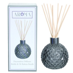 Aromatize Diffuser Bottle & 50 Rattan Reeds - Grey Aromatize Diffuser Bottle & 50 Rattan Reeds - Grey