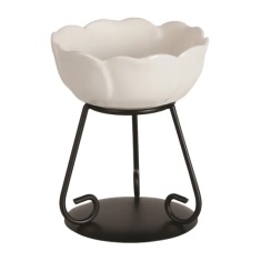 Aromatize Flower Wax Melter 11cm - White