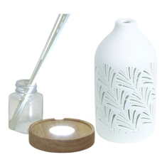 Aromatize LED Ceramic Clean Linen Diffuser 19cm - Fan