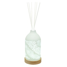 Aromatize LED Ceramic Clean Linen Diffuser 19cm - Leaf