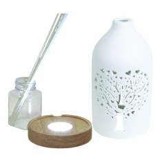 Aromatize LED Ceramic Clean Linen Diffuser 19cm - Tree