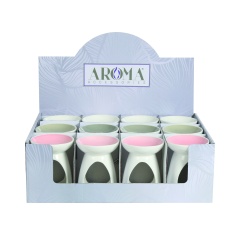 Aromatize Teardrop Wax Melter 11cm Assorted - Pink, White, Grey