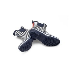 Rouchette Bristol Meadow Ankle Wellies - Blue/White