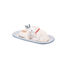 Cath Kidston Christmas Polar Bear Deer Salt & Pepper Shakers
