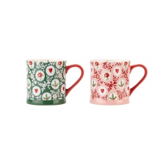 Cath Kidston Christmas Holly Spots Mollie Mugs - Set of 2 Cath Kidston Christmas Holly Spots Mollie Mugs - Set of 2