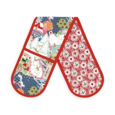 Cath Kidston Christmas Journey Double Oven Gloves Cath Kidston Christmas Journey Double Oven Gloves