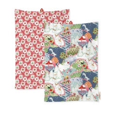 Cath Kidston Christmas Journey Tea Towels - 2 Pack